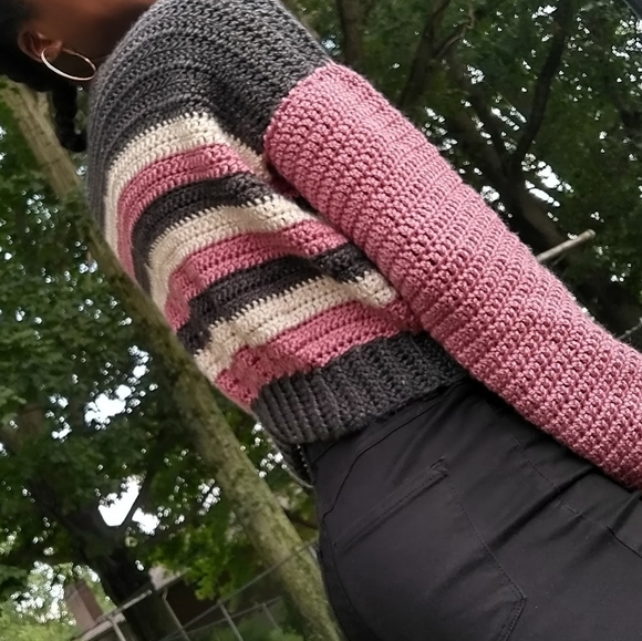 Handmade Striped Sweater - Picture 5 of 7
